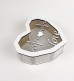 Коробка серце з прозорою кришкою "Love серцевий ритм " маленька Коробка серце з прозорою кришкою "Love серцевий ритм " маленька