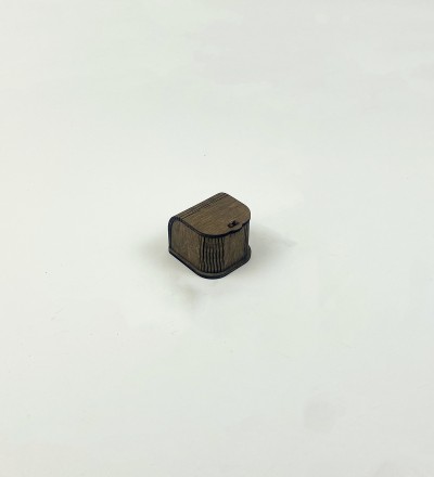 Коробочка з фанери,овальна 4,5х4,5х4см 