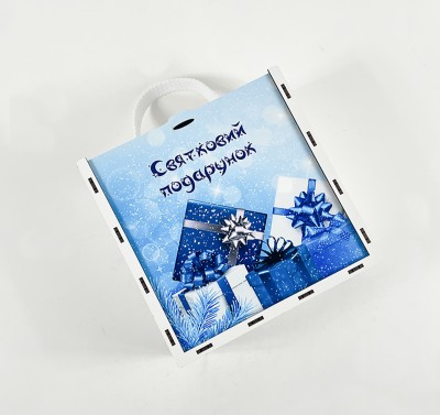 Коробка-пенал з висувною кришкою "Святковий подарунок" 4