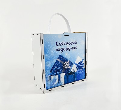 Коробка-пенал з висувною кришкою "Святковий подарунок" 3